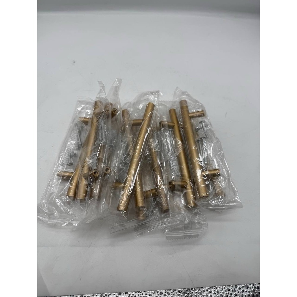 10 Pack Brass Gold Handles-NEW 6 Inch A2